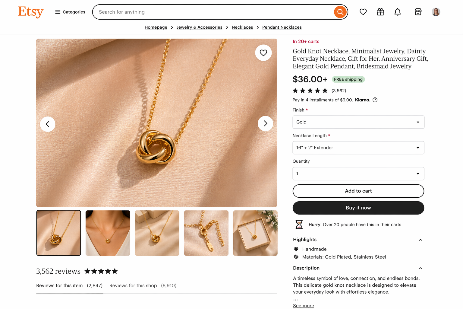 Listing copy